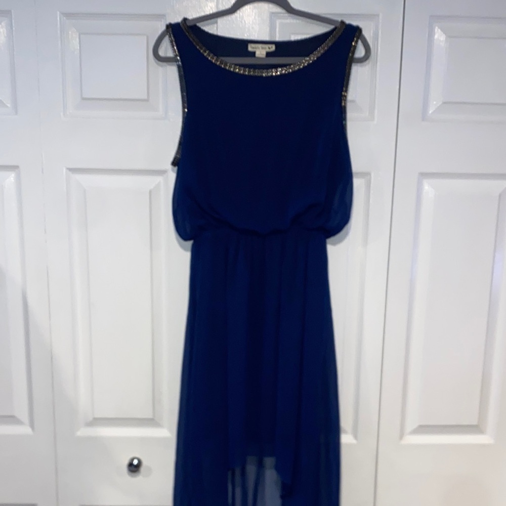 Double zero Royal Blue High Low Dress size large